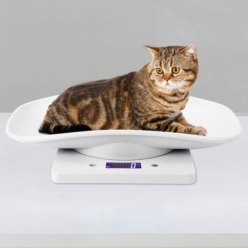 [Australia - AusPower] - Yaami Digital Pet Scale Baby Scale, Mini Pet Weight Scale with 3 Weighing Modes Portable LCD Electronic Food Scale Maximum 22 Lbs Precision Up to ±0.002lbs for Toddler Puppy Pet 
