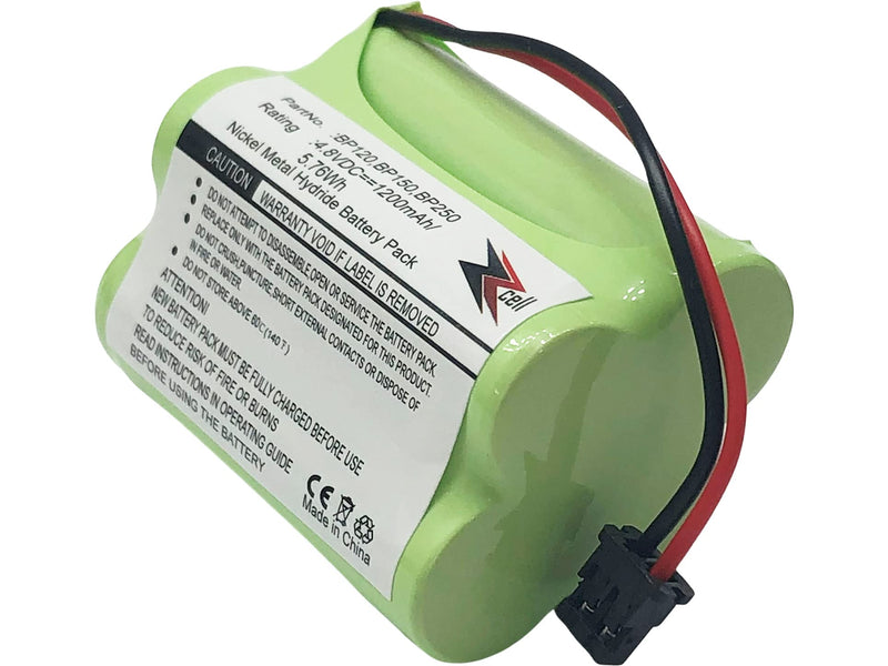 [Australia - AusPower] - 2-Pack ZZcell Battery for Bearcat Sportcat BP120 / BP150 / BP180 / BP250, Uniden BBTY0356001 1200 mAh 