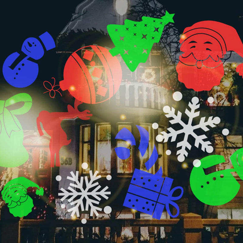 [Australia - AusPower] - Christmas Projector Lights Indoor Outdoor, Display 12 Patterns at a Timeï¼ŒLed Snowflake Projector Light, Christmas Decorations Lighting for Xmas Holiday Party Carnival Wedding Garden Yard 