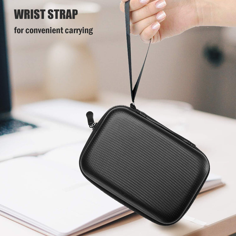 [Australia - AusPower] - ProCase Shockproof Carrying Case + Silicone Cover Combo for Samsung T5 / T3 Portable 250GB 500GB 1TB 2TB SSD USB 3.1 External Solid State Drives, Protective Hard EVA Storage Case Bag -Black 