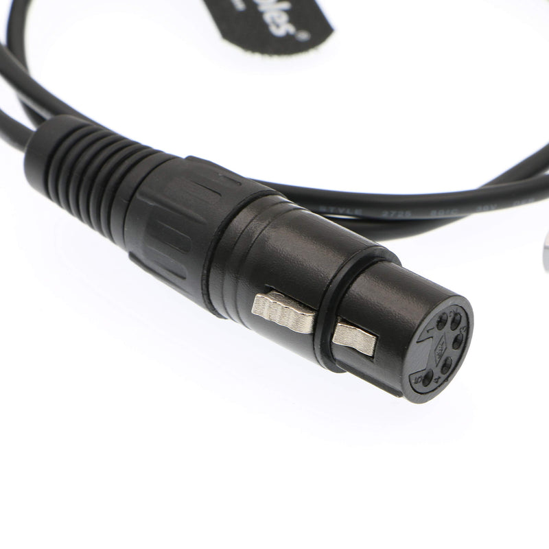 [Australia - AusPower] - Alvin's Cables Arri Alexa Mini Audio Cable 00 5 Pin Male Right Angle to XLR 5 Pin Female 