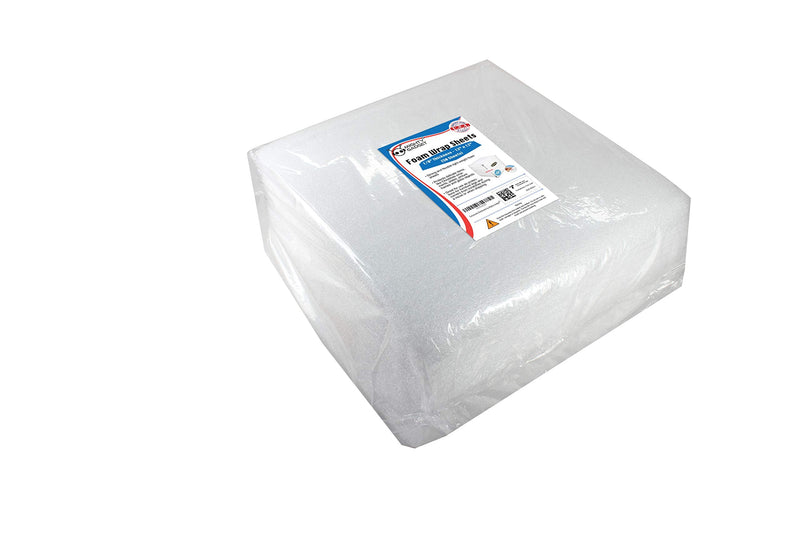 [Australia - AusPower] - 50 Pack Mighty Gadget (R) Premium Protection 12" X 12" X 1/8" Moving Supplies Packing Foam Sheets (White) 