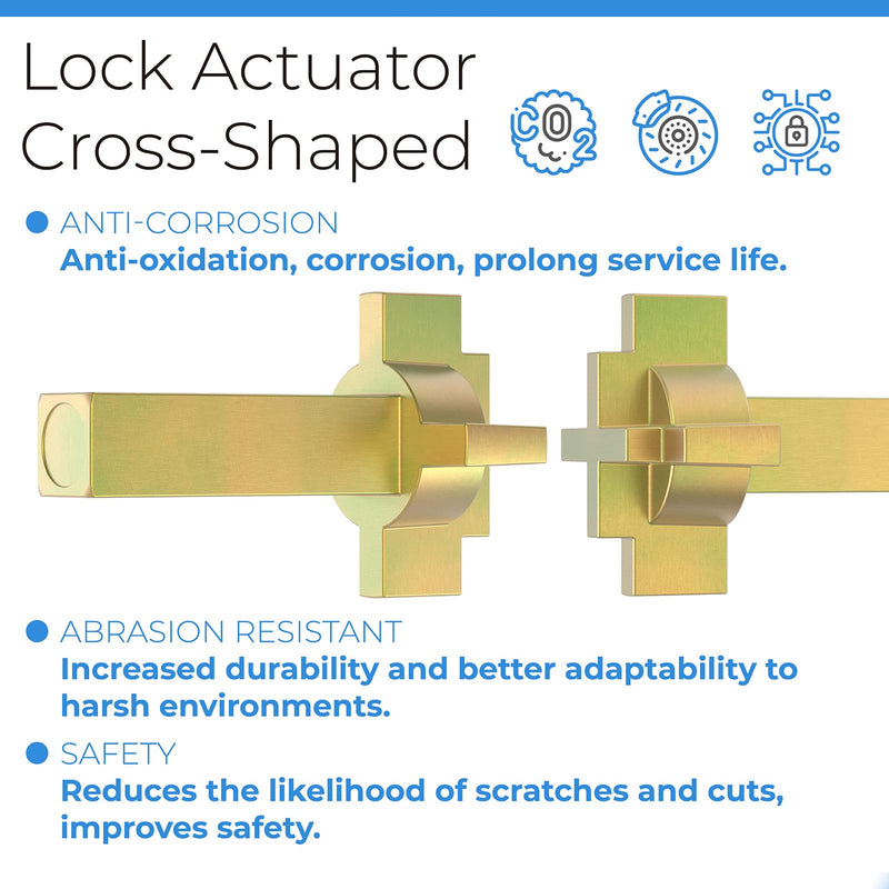 [Australia - AusPower] - Replacement Andersen Hinged Door Lock Actuator 2579542 Compatible with Andersen Patio Door, Works with 400 Series Frenchwood Hinged In-Swing and Out-Swing Patio Doors Manufactured from 1988 to Present 1 Pack 