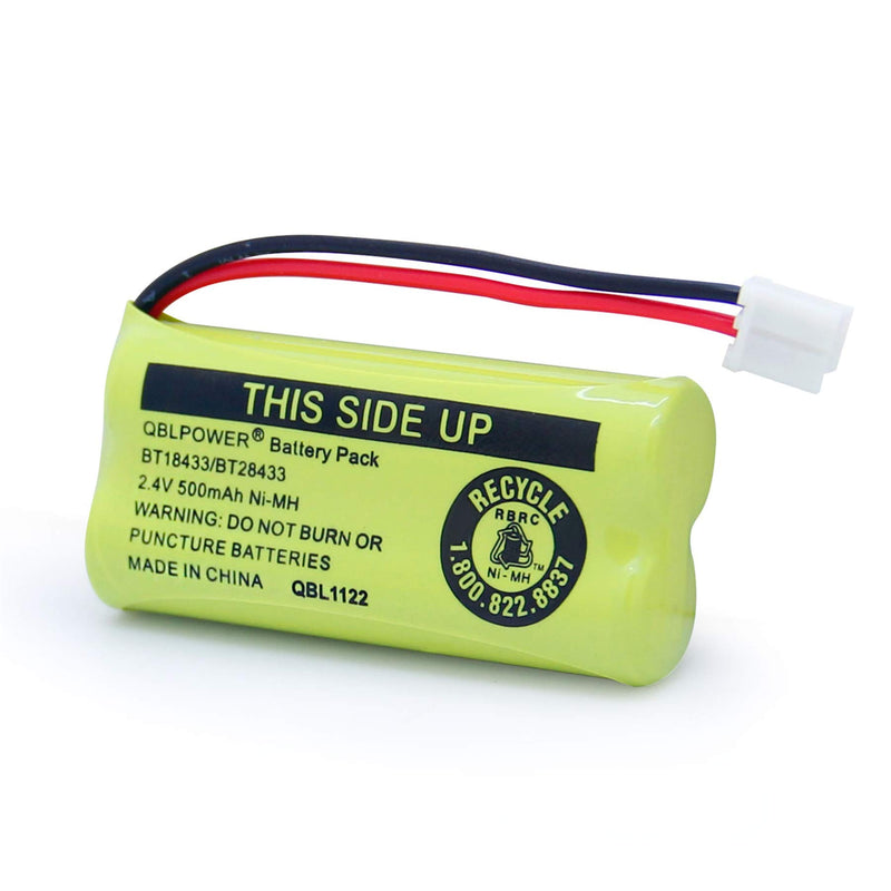 [Australia - AusPower] - QBLPOWER BT18433 BT28433 BT-8300 BATT-6010 Rechargeable Battery BT184342 BT284342 BT1011 BT1018 BT1022 BT1031 89-1326-00-00/89-1330-01-00/CPH-515D 2.4V(Pack of 4) 4 Pack BT18433 Batteries 