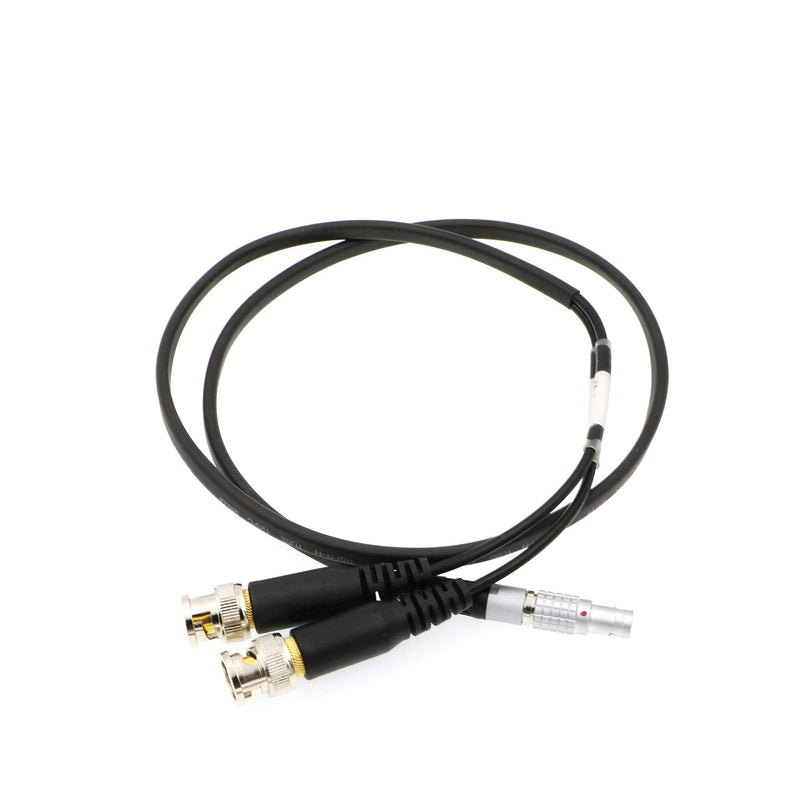 [Australia - AusPower] - Uonecn Sound Devices XL-LB2 Timecode Input Output Cable 5 Pin Male to BNC Straight 5 Pin to BNC 