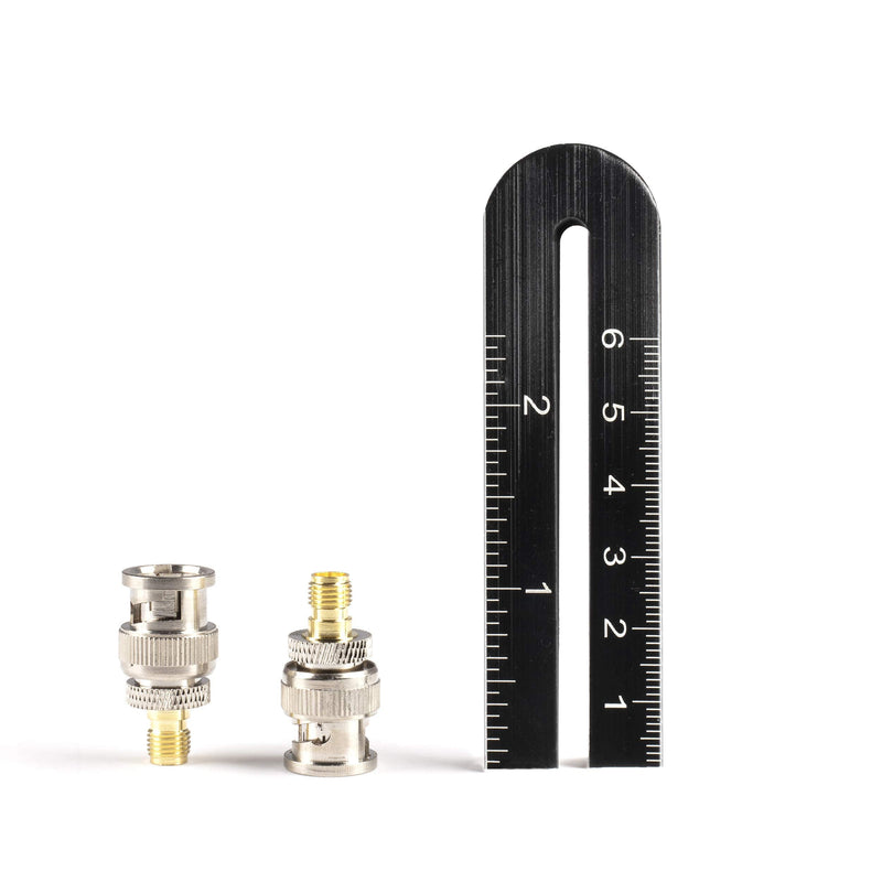 [Australia - AusPower] - THE CIMPLE CO Gold SMA Female to BNC Male Adapter - 4 Pack Coupler - Male to Female Coaxial (RF) Connector, Compatible with RF, SDI, HD-SDI, CCTGV, Camera 