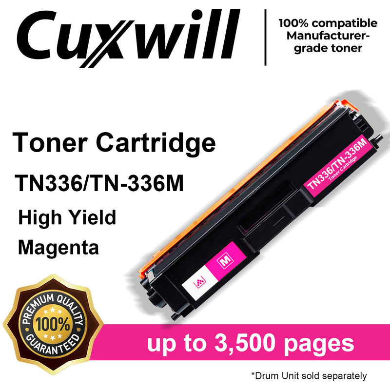 [Australia - AusPower] - Cuxwill Compatible Toner Cartridge Replacement for Brother TN336 TN-336 TN336M TN331 use with MFC-L8850CDW HL-L8350CDW MFC-L8600CDW HL-L8250CDN MFC-L9550CDW HL-L8350CDWT HL-L9200CDW Printer (Magenta) 