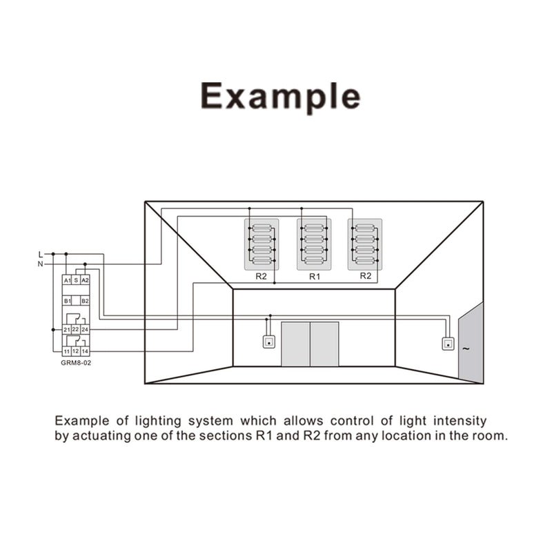 [Australia - AusPower] - GAEYAELE GRM8 Electronic Latching Relay Memory Relay Impulse Relay SPDT 16A Wide Range Voltage Din Rail Mounted(GRM8-01,AC/DC12V~240V) GRM8-01,AC/DC12V~240V 