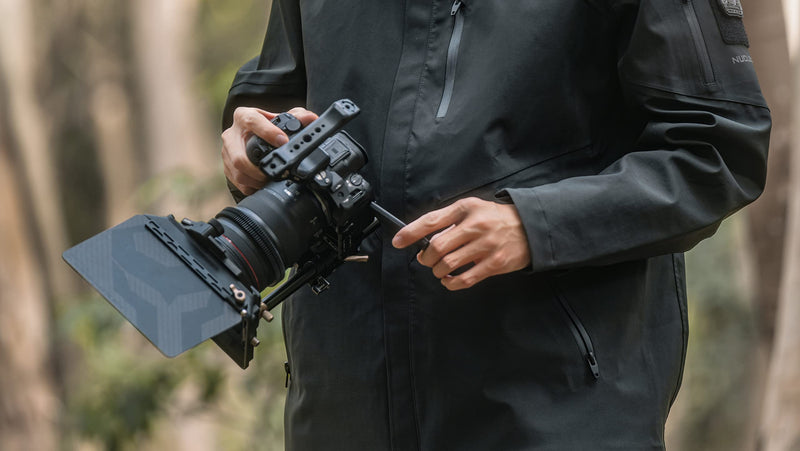 [Australia - AusPower] - Tilta Half Camera Cage Compatible with Canon R6 Mark II, with Mount Accessories via NATO Rail, Cold Shoe and 1/4"-20 Threads with Locating Pins | TA-T45-HCC-TG (Titanium Gray) Titanium Gray 