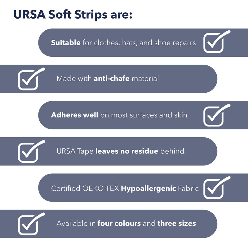 [Australia - AusPower] - URSA Tape, Stretchy Moleskin Fabric Tape 30-Pack Strips, Heavy-Duty No-Residue Fashion Tape and Body Tape for Fabric, Shoes, Skin and More, Beige, 8 x 2.5 cm (3.14 x 0.98 inches) Cream 