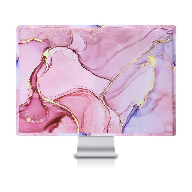 [Australia - AusPower] - MOSISO Monitor Dust Cover 22, 23, 24, 25 inch Anti-Static Dustproof LCD/LED/HD Panel Case Computer Monitor Cover Sleeve Compatible with iMac 24 inch, 22-25 inch PC, Desktop and TV Marble MO-MBH216 