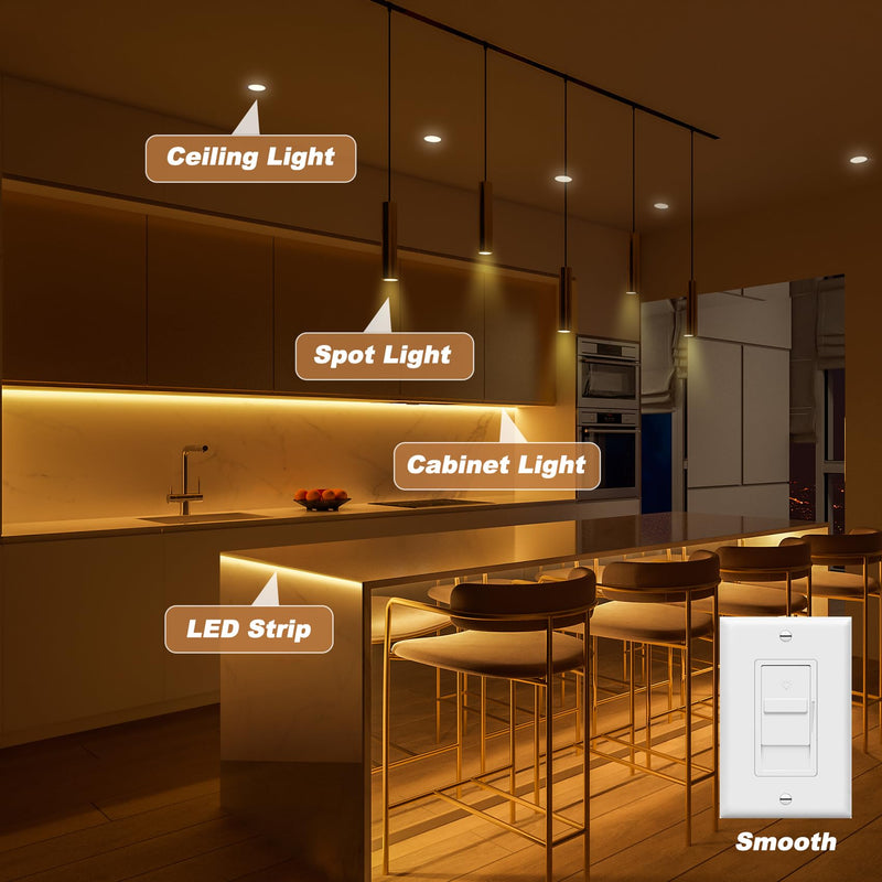[Australia - AusPower] - 24V Dimmable LED Driver, 60W Triac ELV/MLV LED Transformer Compatible with Lutron&Leviton Switches, Dimmable Led Power Supply 60W 12V for LED Light Smooth Flicker Free Dimming 60W24V Dimmable 
