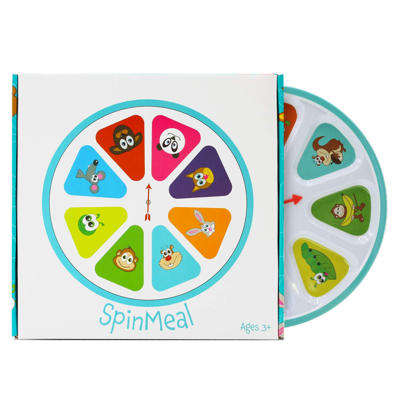 [Australia - AusPower] - SpinMeal Plate - Healthy Nutrition Plate for Picky Eaters - Spin the Arrow - Meals Are Fun Again 