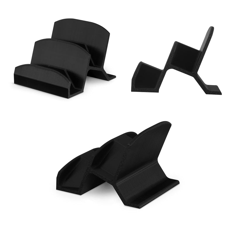 [Australia - AusPower] - BRAINWAVZ Dual Game Controller Holder Desktop Stand - for PS5, Xbox Series X, One, PS4, Switch, PC, Gamepads & More UGDS06, Black 