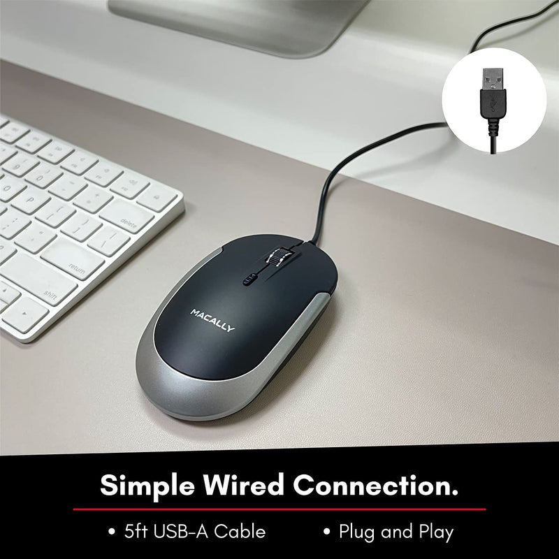 [Australia - AusPower] - Macally Backlit Keyboard and Mouse Combo, Enhance Your Workflow 