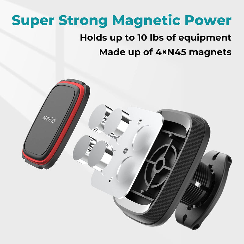 [Australia - AusPower] - Ultimate Flexible Arm Magnetic Dash Mount Windshield Phone Holder w/Strong Sticky Suction Cup Compatible with iPhone 11 Xs Max X 8 7 Plus Samsung Galaxy S10 S9 S8 Note 8 Sony Xperia Z5 Huawei P30 P20 