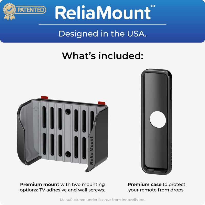 [Australia - AusPower] - ReliaMount Apple TV Mount (Black and Dark Gray Apple TV Mount Plus Black Case) Black and Dark Gray Apple TV Mount Plus Black Case 