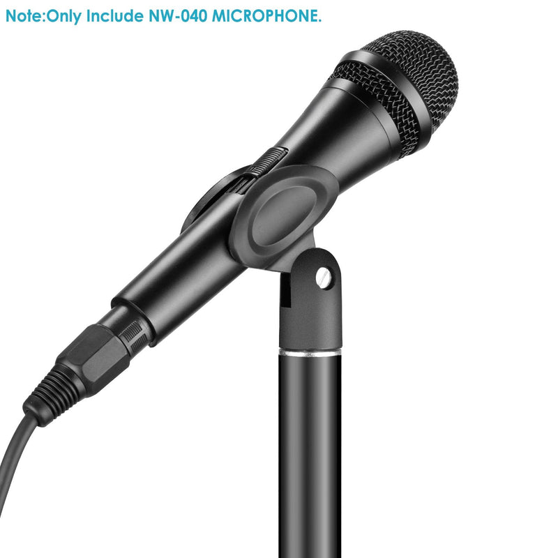 [Australia - AusPower] - Neewer Cardioid Dynamic Microphone with XLR Male to XLR Female Cable, Rigid Metal Construction for Professional Musical Instrument Pickup, Vocals, Broadcasting, Speech, Black (NW-040) 