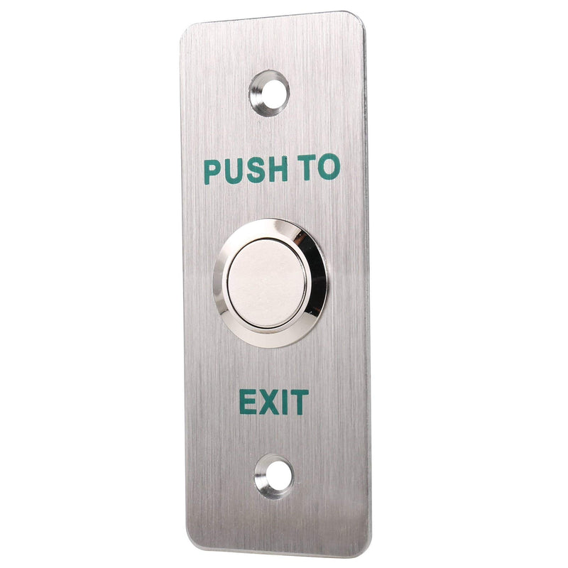 [Australia - AusPower] - UHPPOTE Momentary Push to Exit Button Switch NO/COM Output Stainless Steel Panel for Access Control Hollow Door 