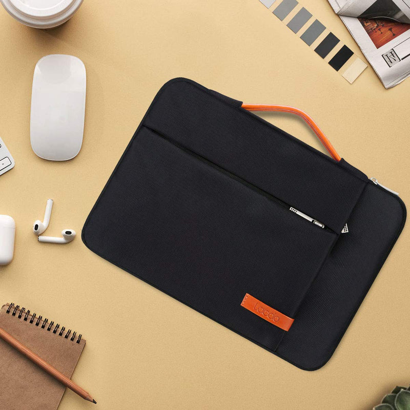 [Australia - AusPower] - Lacdo 360° Protective Laptop Sleeve Case for 15 inch New MacBook Air M2 2023 A2941, 15 inch MacBook Pro A1990 A1707, Dell XPS 15 Plus 2022-2020 Computer Bag, Shockproof, Water-Resistant, Black New MacBook Air 15 Inch 