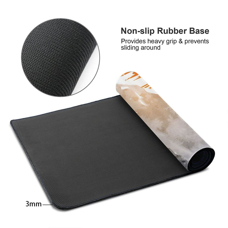 [Australia - AusPower] - Japanese Bamboo Sun Ink Gaming Mouse Pad Large XL Desk Mat Long Extended Pads Big Mousepad Keyboard Home Office Decor Accessories for Computer Pc Laptop Japanese Painting 
