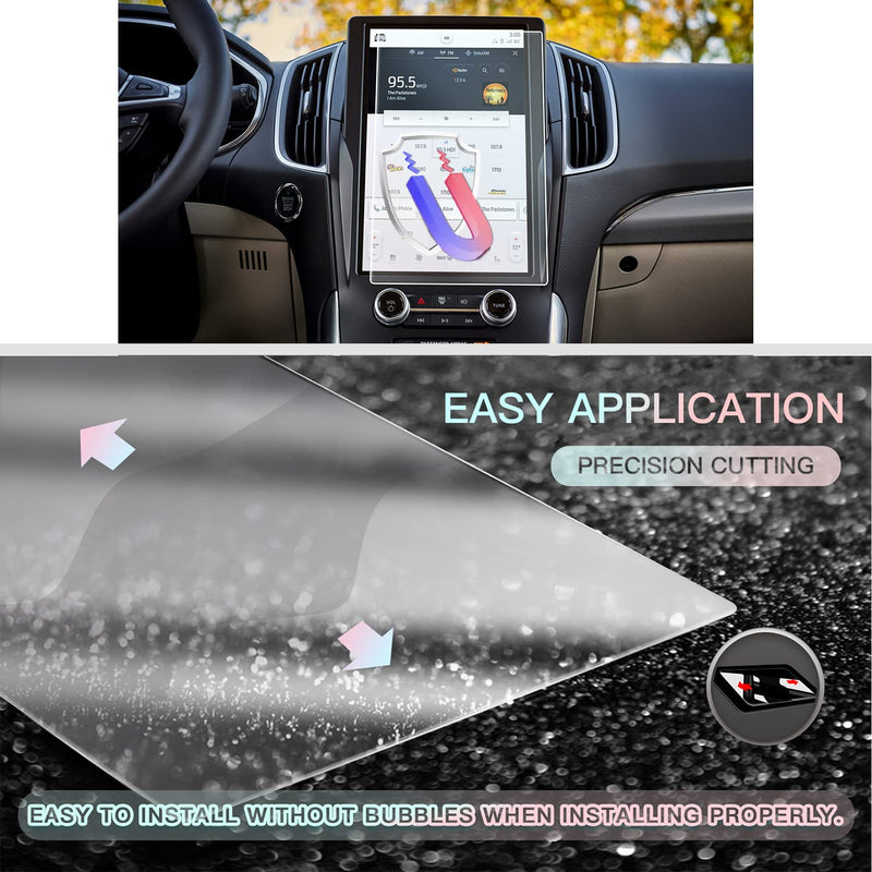 [Australia - AusPower] - (UPGRADED) CDEFG Screen Protector for 2021 Ford Edge 12 Inch Touch Screen Protector Foils Infotainment Navigation Display Screen Guard NANO Protective Film 