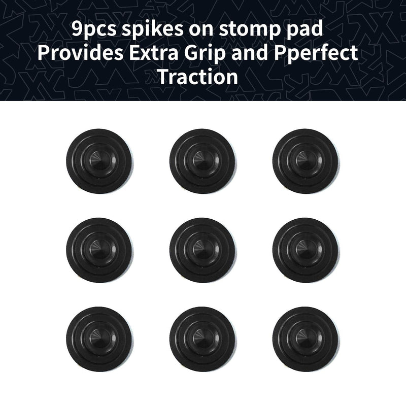[Australia - AusPower] - XCMAN 4 Layer-Cone Studs Dia 7.87 Inch Aluminum Snowboard Stomp Pad - 9pcs 