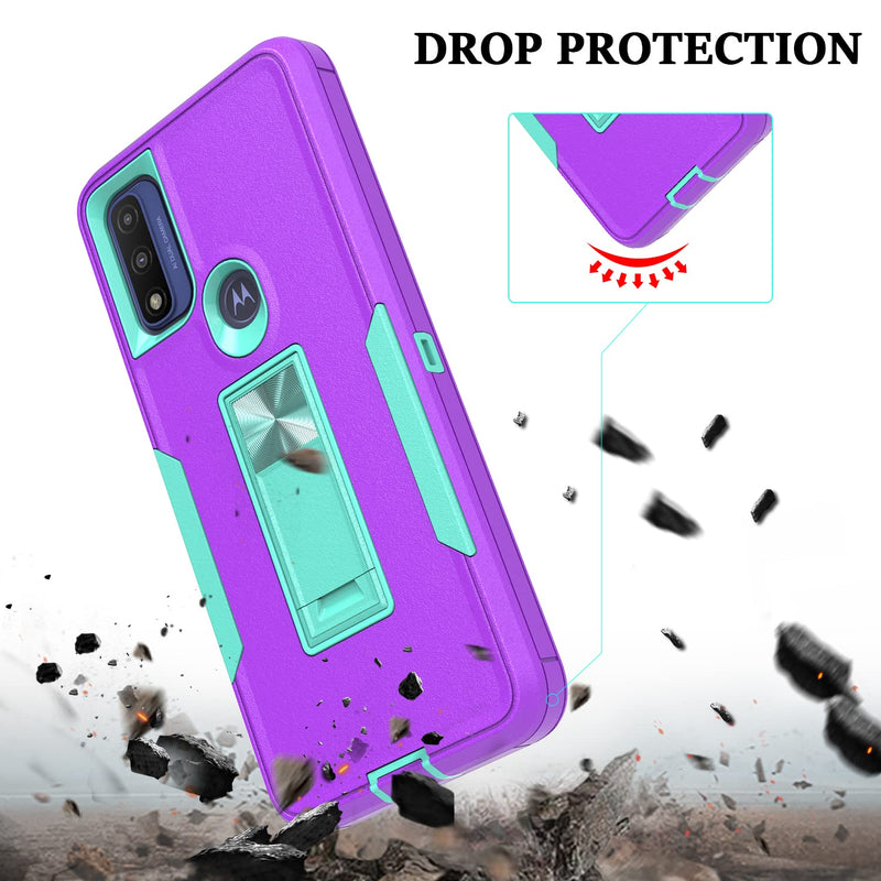 [Australia - AusPower] - Shinewish for Motorola G Pure Case with Kickstand, Heavy Duty Shockproof Hybrid Bumper Cell Phone Case for Moto G Power 2022 Support Car Mount Holder 