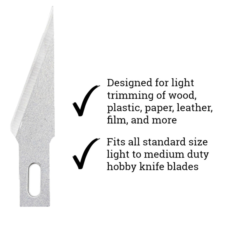 [Australia - AusPower] - Excel Blades 22621 #21 Double Honed Blade, Craft Knife Replacement Blade, Set of 100 Stainless Steel Blades, Straight Edge Replacement Blade, USA Made 
