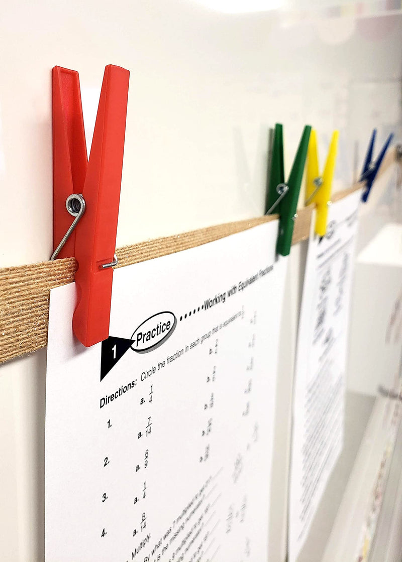 [Australia - AusPower] - Teacher Created Resources Plastic Clothespins (20649) 