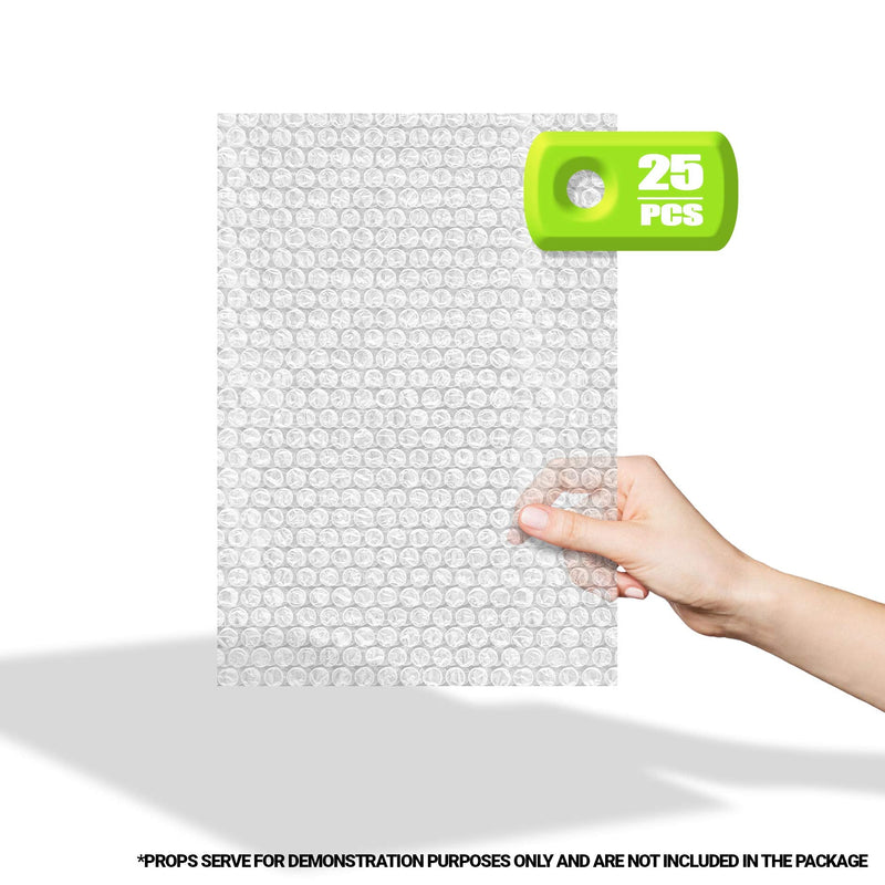 [Australia - AusPower] - Bubble Out Bags 8 x 11.5 Clear Cushioned Pouches 8 x 11 1/2 by Amiff. Pack of 25 Bubble Pouch Bags. Self-Sealing. Mailing, Shipping, Packing, Packaging, Storage and Moving. 8" x 11.5" / 25 Pack 