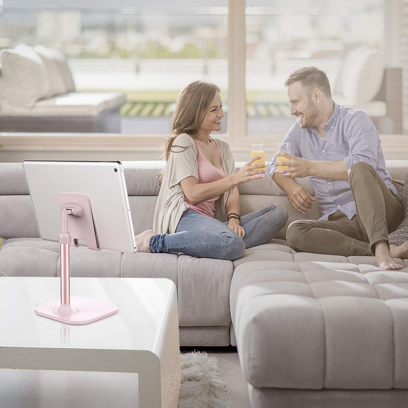 [Australia - AusPower] - Cell Phone Stand,Doboli Phone Stand for Desk,Phone Holder Stand Compatible with iPhone and All Mobile Phones Tablet Pink rose gold pink 