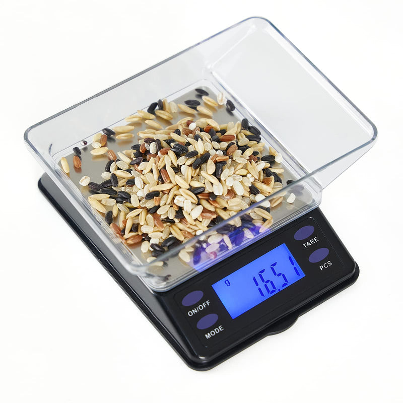 [Australia - AusPower] - MINGLISCALE Digital Pocket Scale, Digital Kitchen Gram Scale, 200g x 0.01g , Jewelry Scale,Coffee Scale,Lab Scale,Weed and Small Items Scale,(Battery Included) 