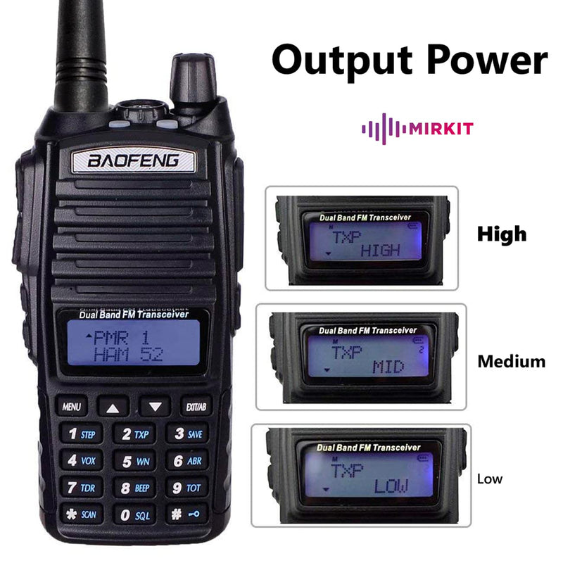 [Australia - AusPower] - Mirkit Radio Baofeng UV-82 MK5 MP Max Power 8W 2800 mAh Li-Ion Battery Pack, Mirkit Edition 