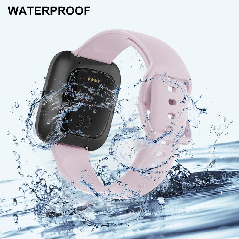 [Australia - AusPower] - Find-MyWay Compatible with Fitbit Versa 2/Versa Lite/Versa/Blaze, Soft Silicone Sports Replacement Wristband for Versa/Versa Lite Edition Smart Watch Band for Women Men 