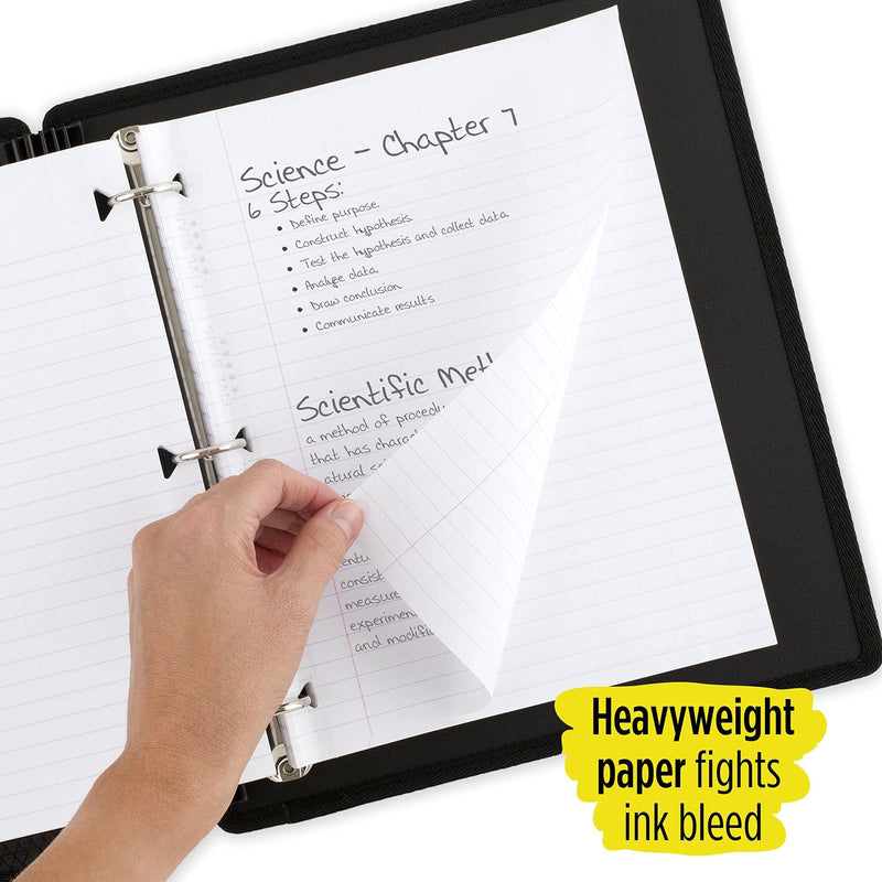 [Australia - AusPower] - Five Star Loose Leaf Paper, 3 Hole Punched, Reinforced Filler Paper, Wide Ruled, 10-1/2 x 8 inches, 100 Sheets/Pack, 1 Pack (15000) 