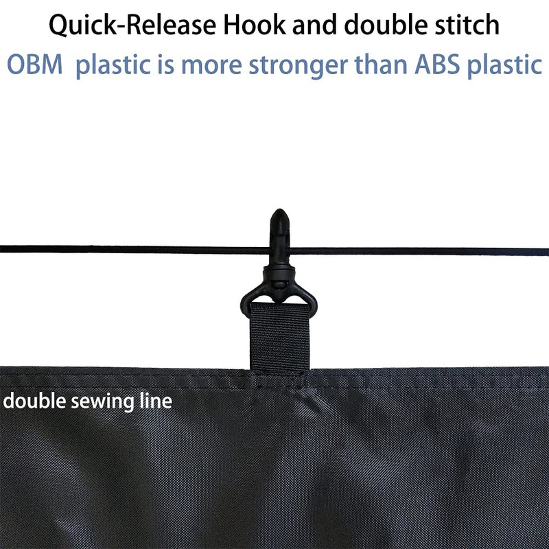 [Australia - AusPower] - Chuanke Universal Kayak Cockpit Cover UV60+ Heavy Duty Oxford Fabric with PVC Coating 100% Waterproof Seal Cockpit Cover for Transportable and Indoor. Rugular（44*28inch） 1 Pack 