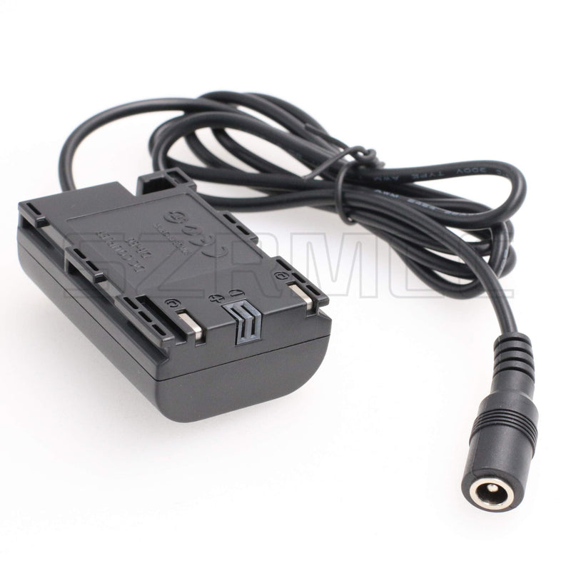 [Australia - AusPower] - SZRMCC DC 2.1 Female to New DR E6(LP E6) Dummy Battery for SmallHD 501 502 702 Monitor Canon 60D 70D 80D Camera 
