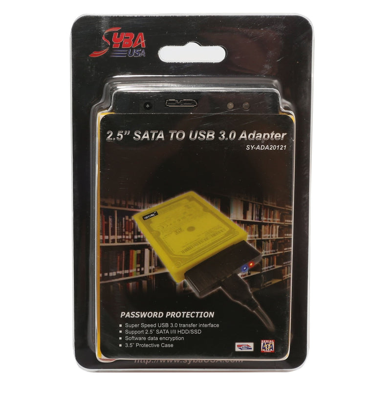 [Australia - AusPower] - Syba USB 3.0 to SATA II HDD Adapter with 2 Storage Case for 2.5-Inch SATA Hard Drive SY-ADA20121 