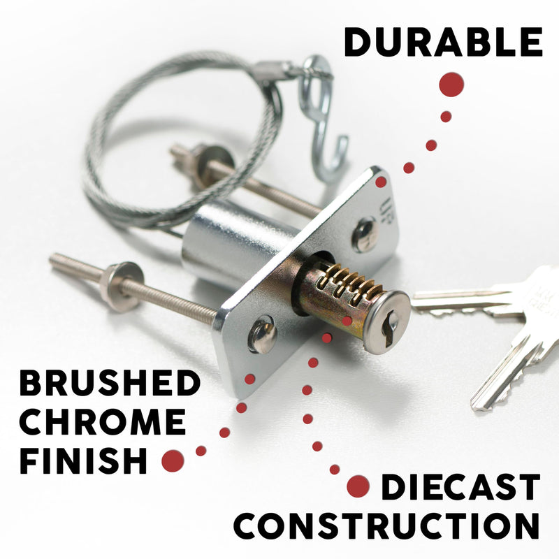 [Australia - AusPower] - Emergency Release Lock Kit, Universal Garage Door Emergency Release Lock Kit, Garage Door Opener Quick Release Lock Disconnect Key Lock 