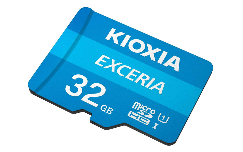 [Australia - AusPower] - Kioxia 32GB microSD Exceria Flash Memory Card w/Adapter U1 R100 C10 Full HD High Read Speed 100MB/s LMEX1L032GG2 