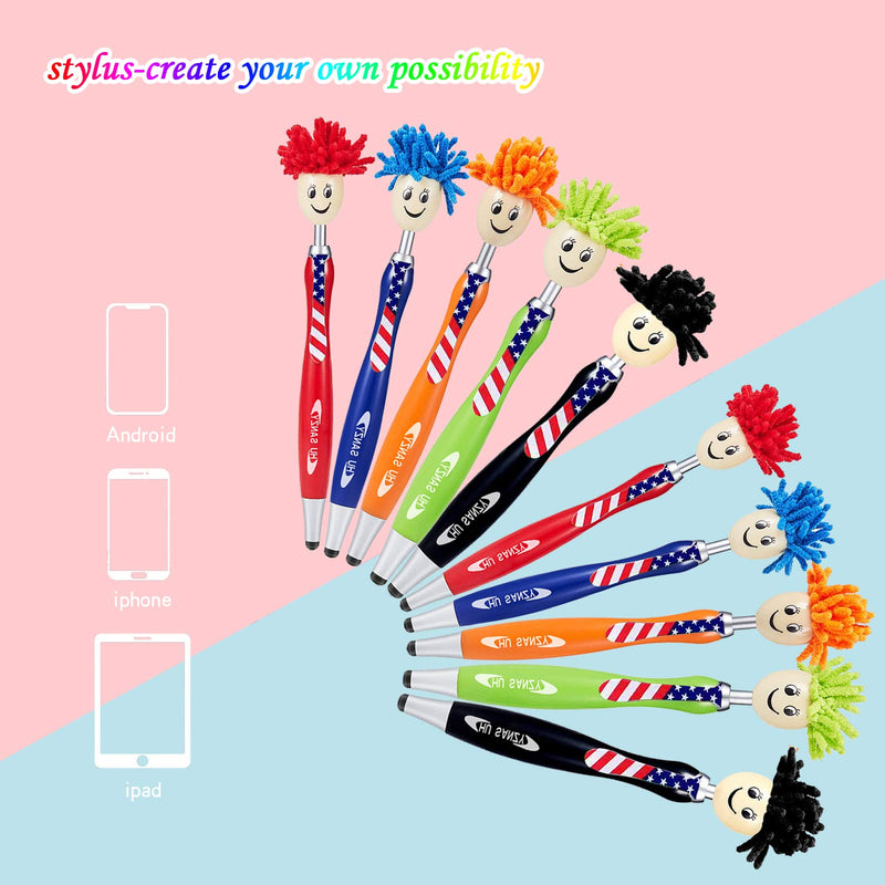 [Australia - AusPower] - [Upgrade] Mop Topper Pens Screen Cleaner Stylus Pens 3-in-1 Stylus Pen Duster for Kids and Adults ,This mop Stylus for iPad iPhone Tablets Samsung Galaxy All Universal Touch Screen Devices 5 