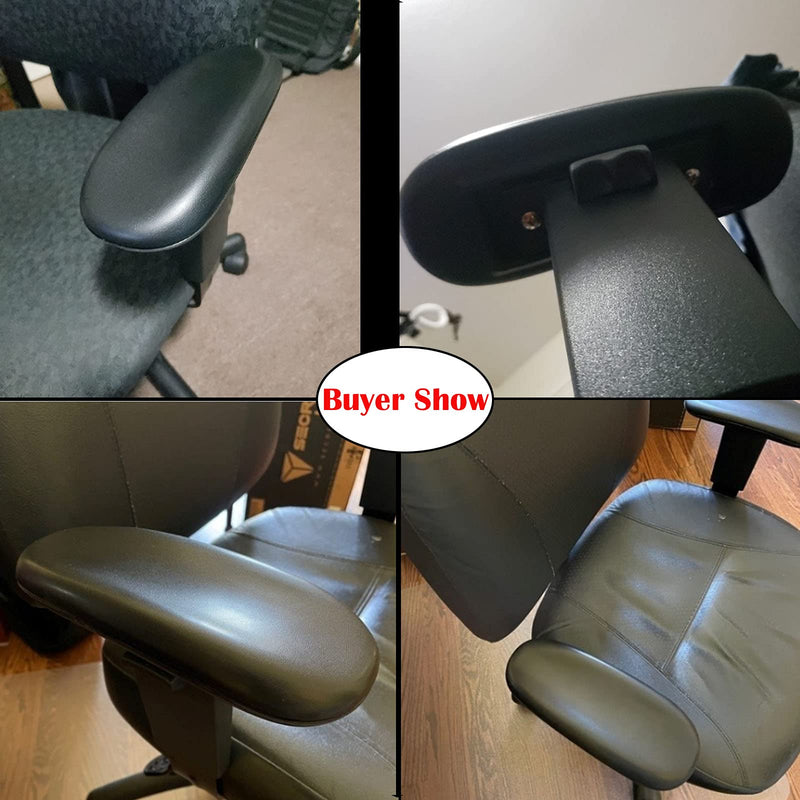 [Australia - AusPower] - Office Chair Arm Rest Replacement Fits All Styles of Arms with Mounting Hole Patterns Screws Set Desk Armrest Cover 