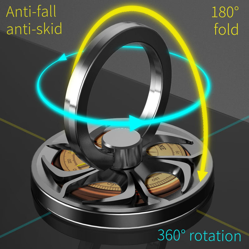 [Australia - AusPower] - Anti-Anxiety Finger Ring Stand, ebulous 360° Rotation Spinner Mobile Cell Phone Ring Stand Holder with Grip Kickstand Universal [Washable/Reusable] for iPhone/iPad/Samsung Note/Tablets etc (Gold)… Gold 