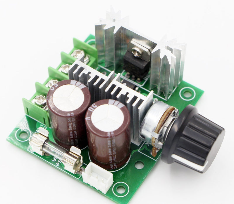 [Australia - AusPower] - RioRand 12V-40V 10A PWM DC Motor Speed Controller with Knob-High Efficiency, High Torque, Low Heat Generating with Reverse Polarity Protection, High Current Protection 