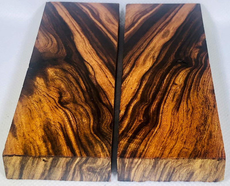 [Australia - AusPower] - Bookmatched Ironwood Knife Scales – Knife Makers Material – Size 5 1/8 x 1 3/4 x 1/2 Inches - 2 Pack 