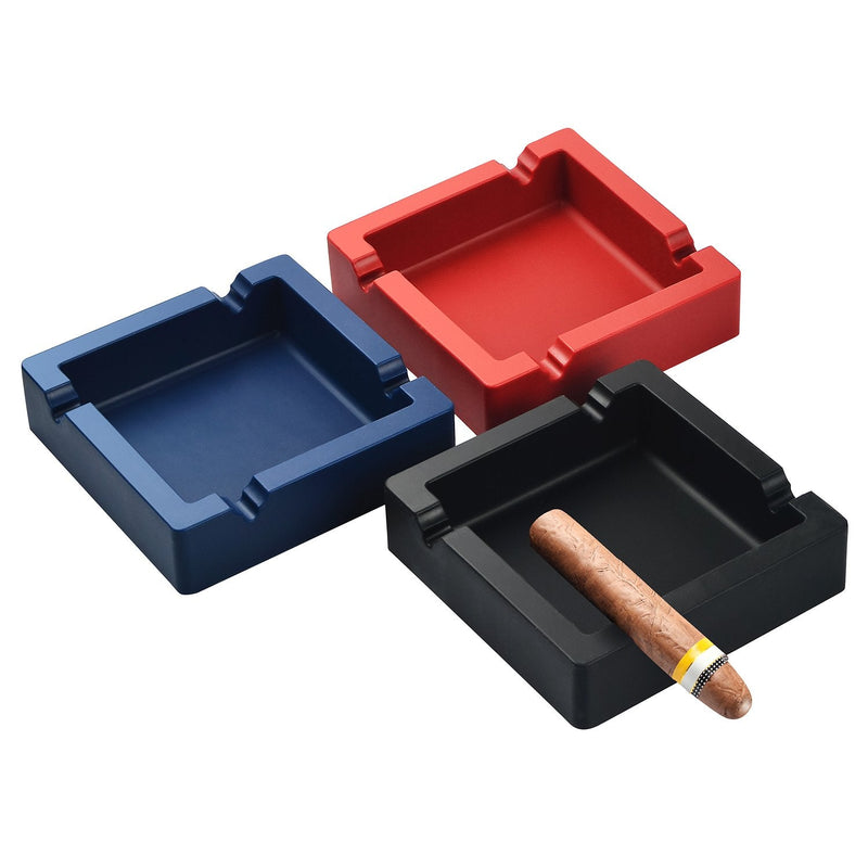 [Australia - AusPower] - OILP Cigar Ashtray Big Ashtrays for Cigarettes Outdoors Large Black 4 Dual-use Rest Unbreakable Silicone Cigar Ashtray for Patio/Outside/Indoor/Home Decor 