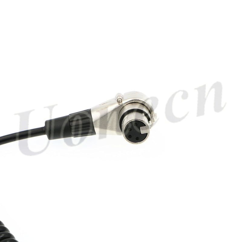 [Australia - AusPower] - For ARRI ALEXA Camera Cable Right Angle 90 Degree XLR 4 Pin Female to D-tap Power Spring Cable for Supply Battery Adapter 