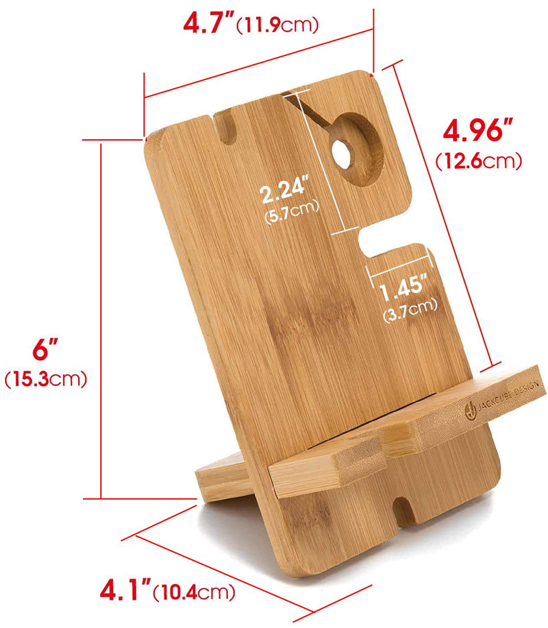 [Australia - AusPower] - JACKCUBE Design Bamboo Charger Dock Stand Multi Device Charging Station Organizer Holder for Smartphone Cellphone Mobile Phone – :MK243A 