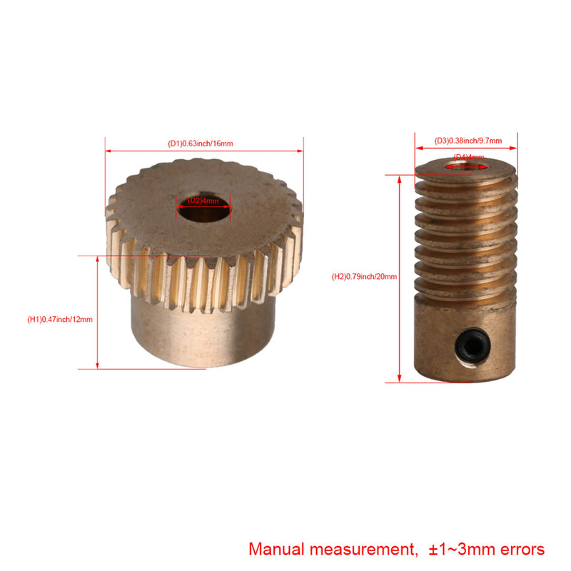 [Australia - AusPower] - Mxfans 30 T Brass Gear Wheel & 4MM Hole Dia Shaft Set 0.5 Mold 1:30 
